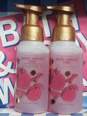 BBW Spiced Apricot Cider Gentle Foaming Hand Soap 2 Pack